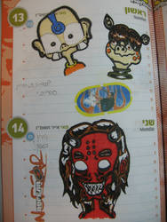 Some drawings in the diary :D