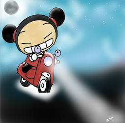 Pucca cruzin for Garu