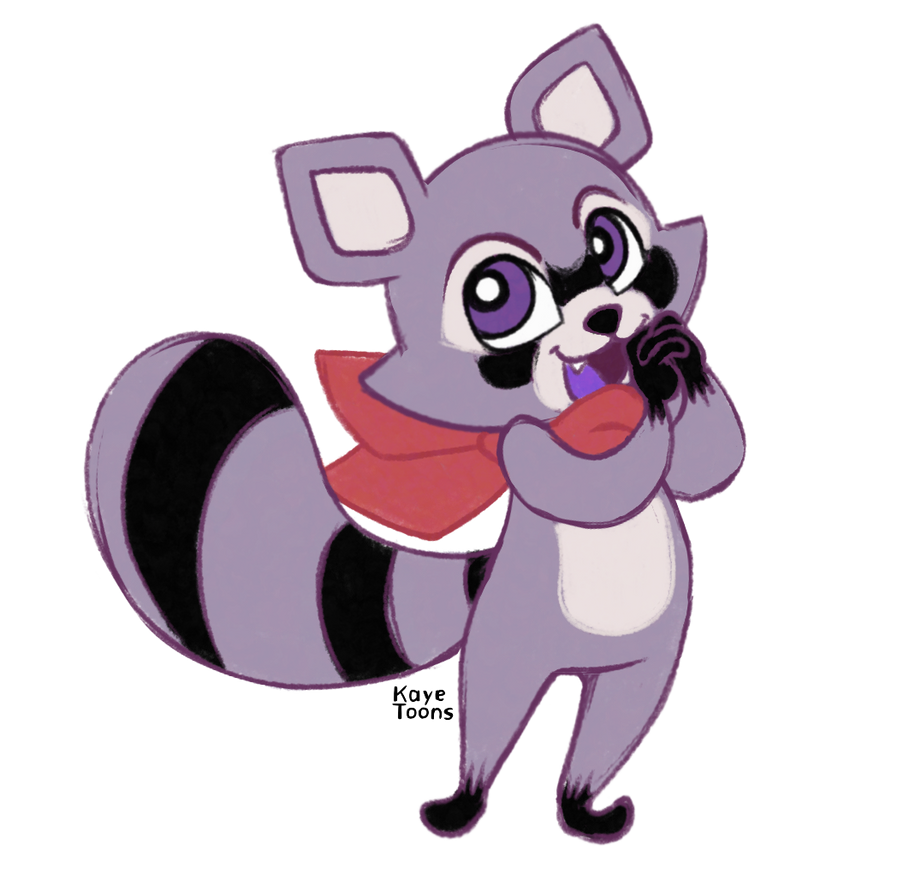 Rambly the Raccoon by KayeToons on DeviantArt