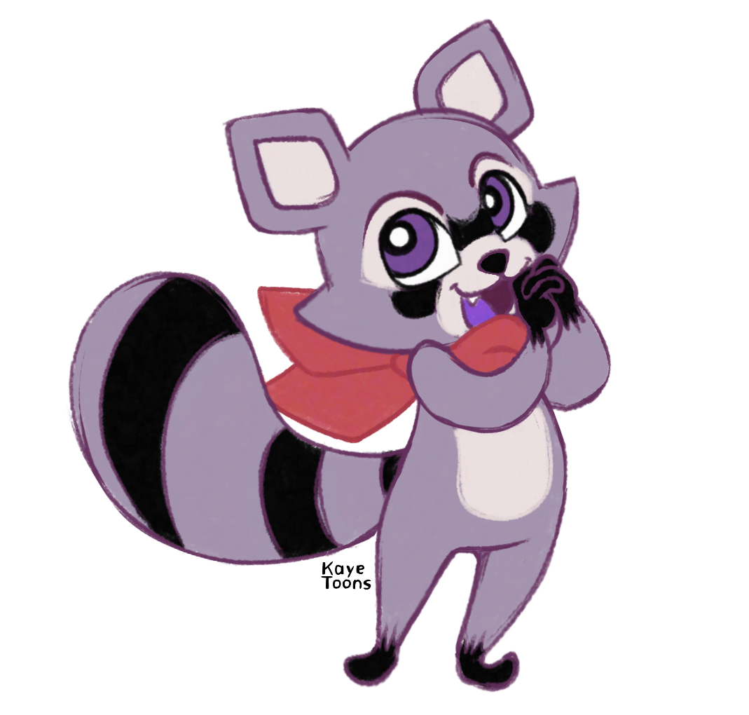 Rambly the Raccoon by KayeToons on DeviantArt