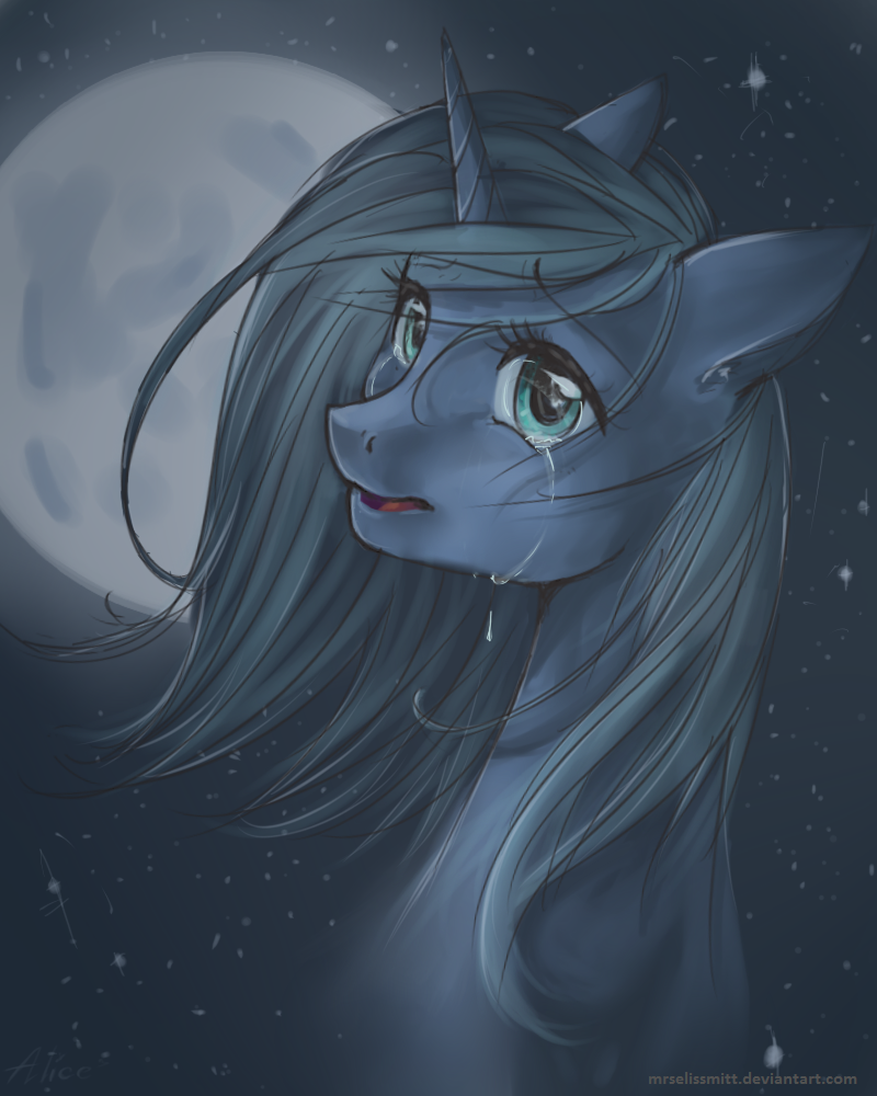 Luna in the moonlight