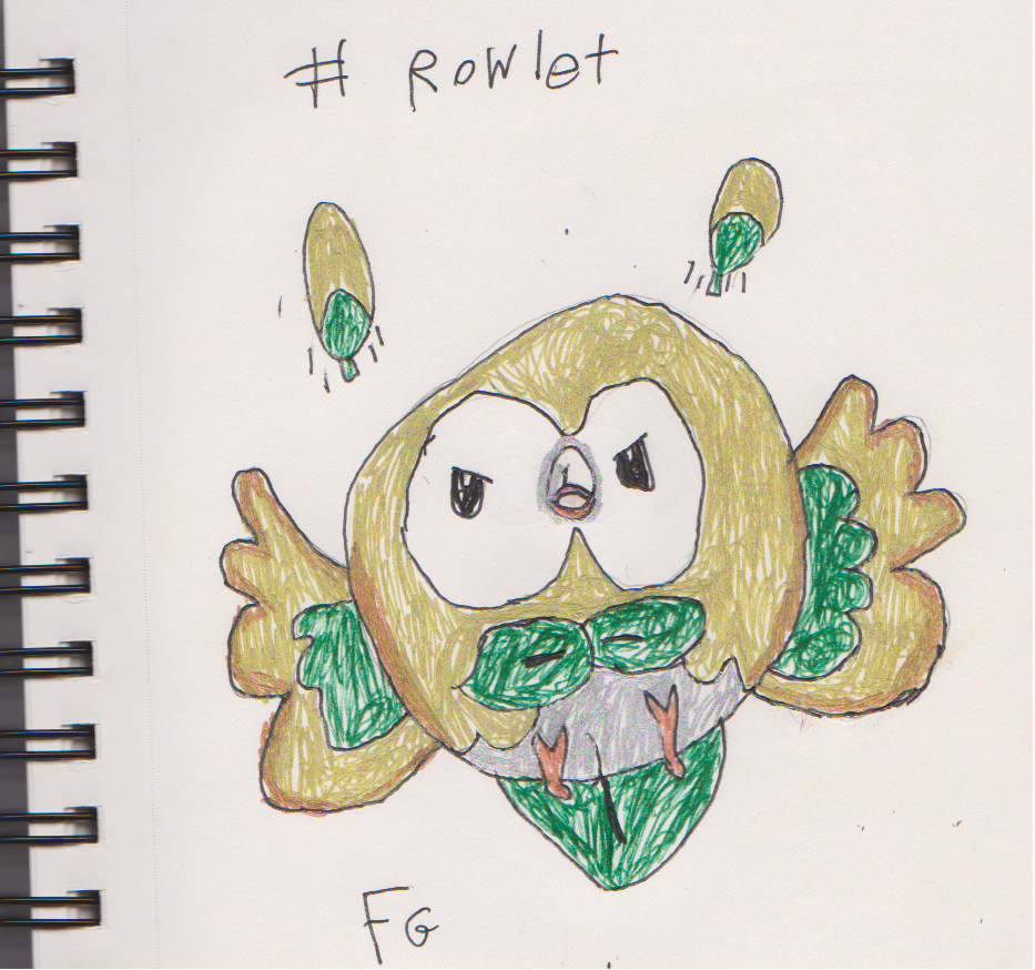 Rowlet Attacking