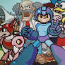 Megaman (Marvel Vs. Capcom) Pixel Painting