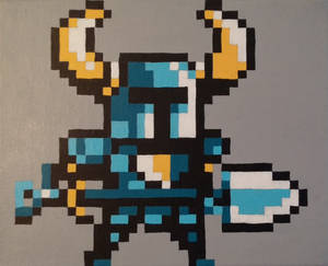 Shovel Knight Pixel Painting