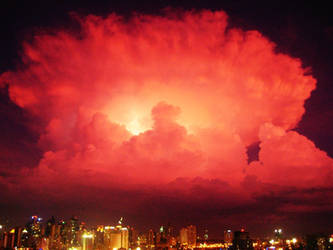 Thunder storm in Manila