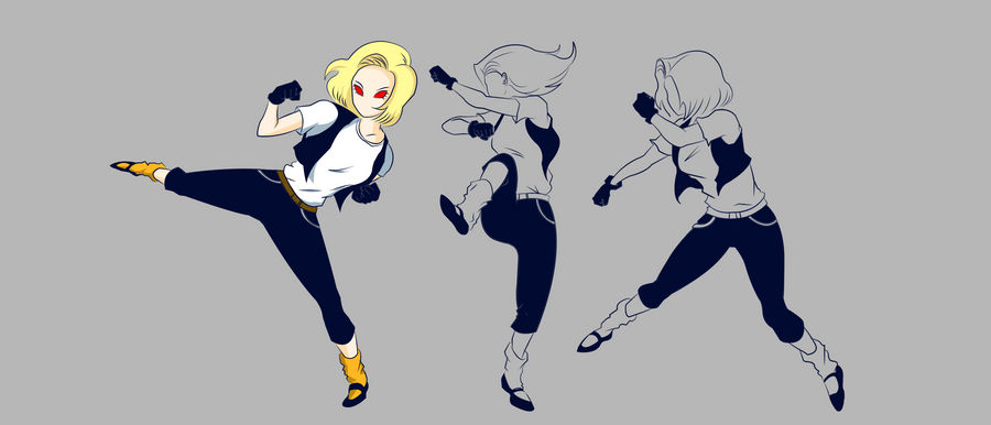 Android 18 Snake Part Android 18 by morbidnumbskull on DeviantArt