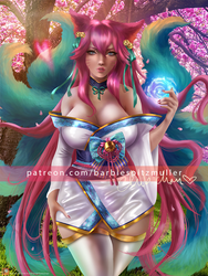 Spirit blossom Ahri by BarbieSpitzmuller