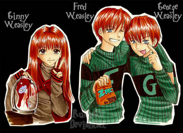 _Ginny, Fred and George_