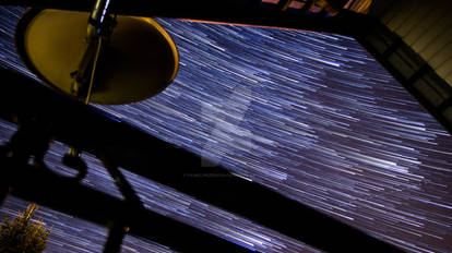 Startrails on balcony