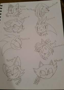 Some Sonic Character Genderswapped