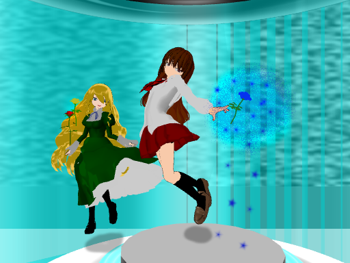 Ib and Mary in MMD! (Download Links!)