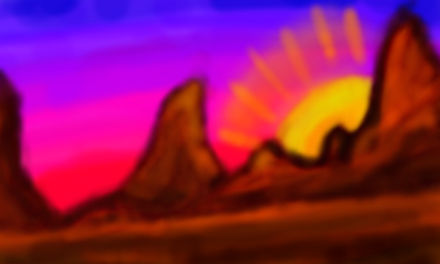 Mountain Desert Back-ground