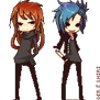 Pixel Chibits COM: Roger and Shiri