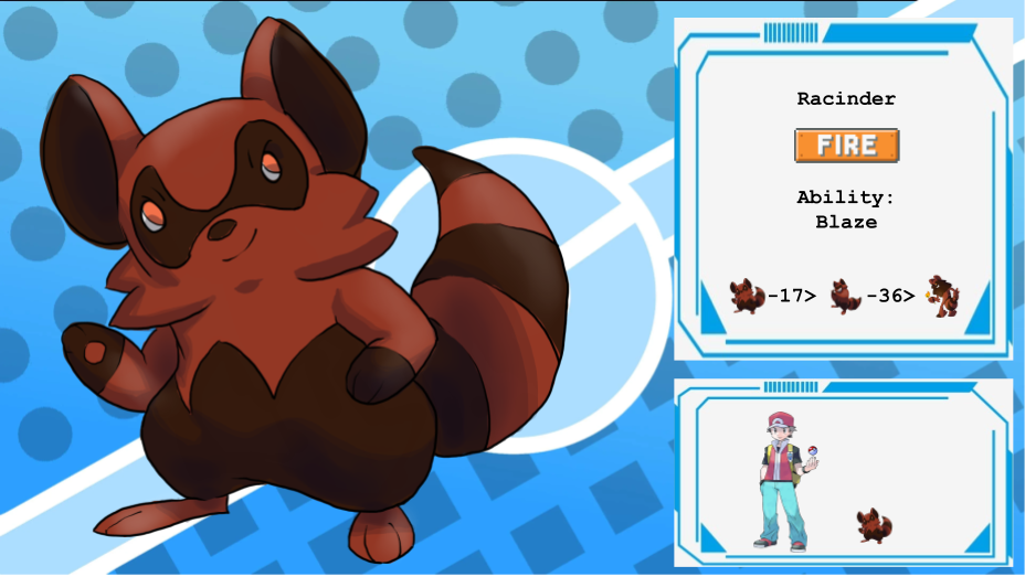 Racinder (the Racoon Pokemon) Reupload by TheJonMachine on DeviantArt