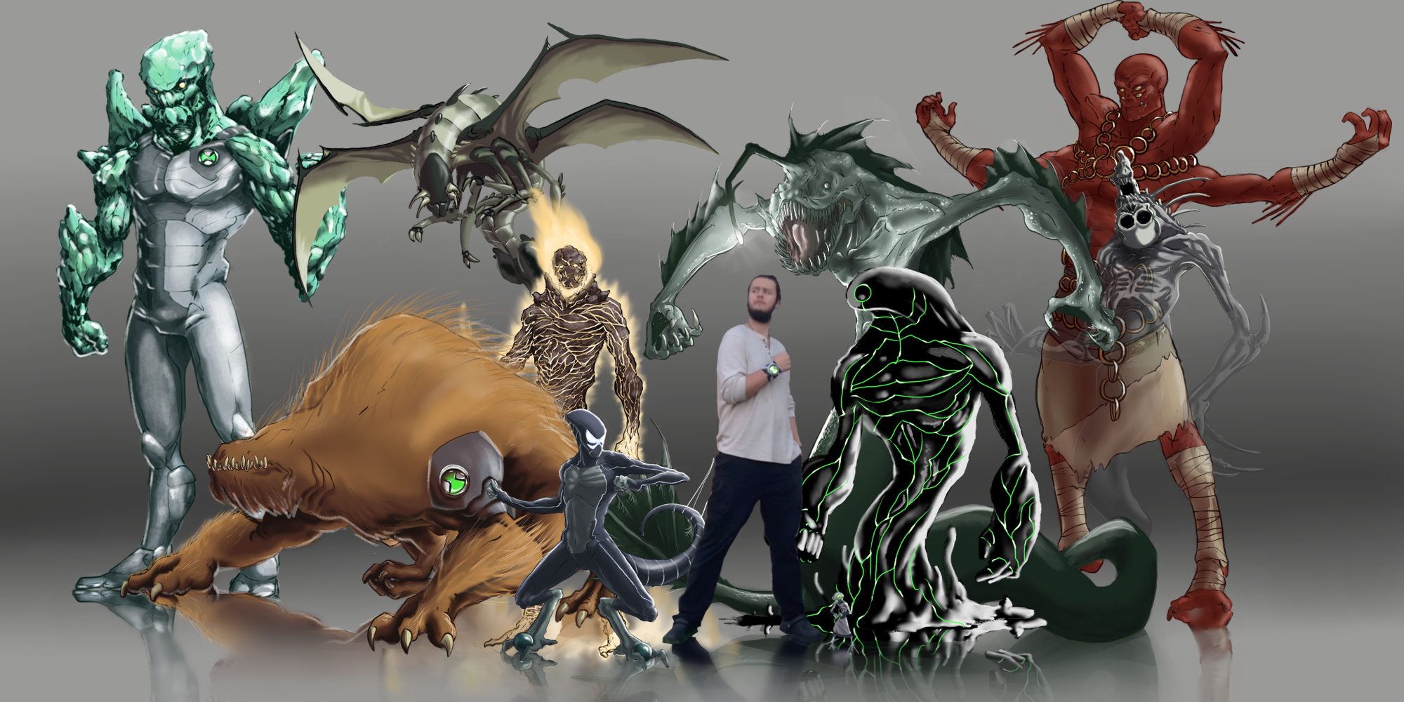 BEN 10 Redesign - All the Aliens (classic) by Buscamusa on DeviantArt