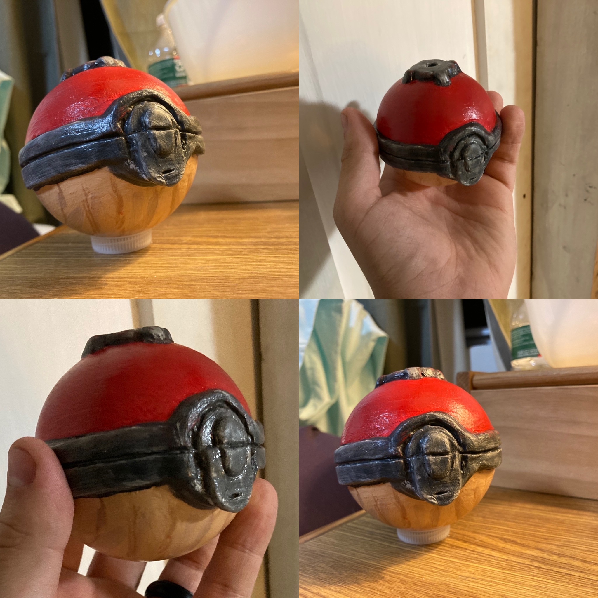 Ancient pokeball replica handmade by TheJonMachine on DeviantArt
