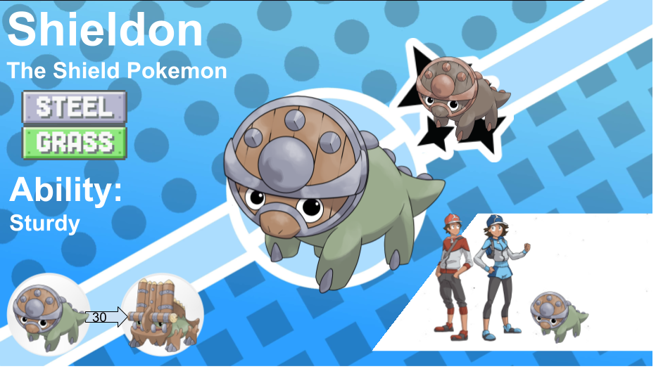 Shieldon Evolution Line Ancient form Shieldon Pokedex page by TheJonMachine on DeviantArt