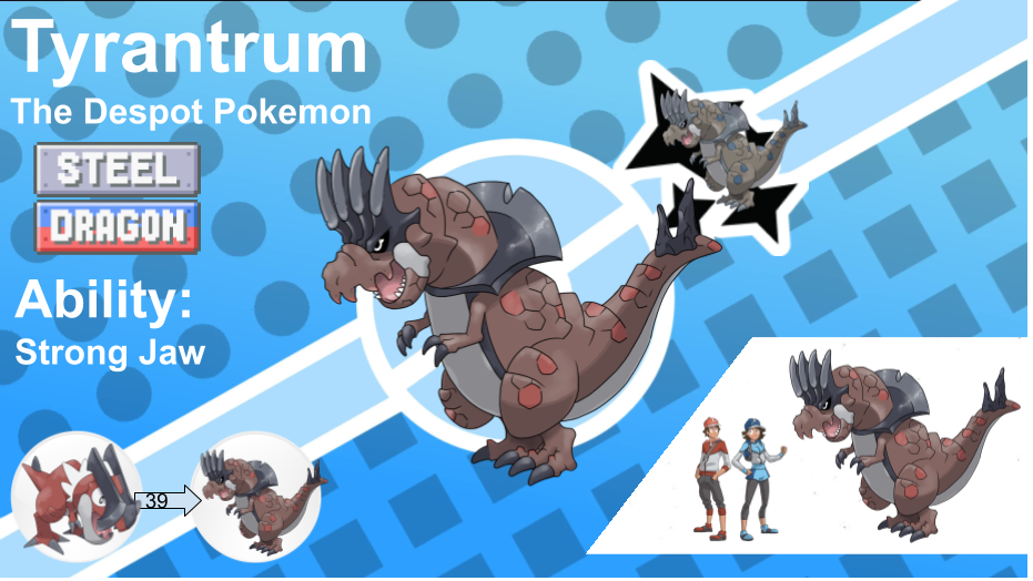 Ancient form Tyrantrum Pokedex page by TheJonMachine on DeviantArt
