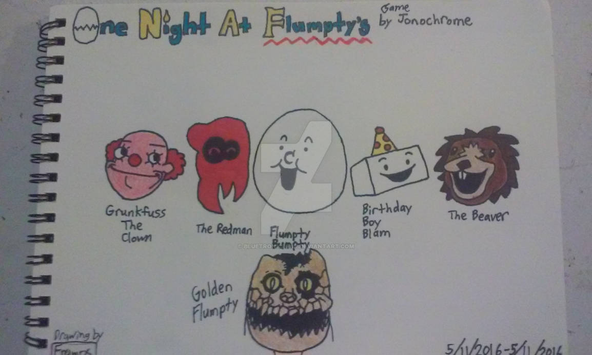 One Night at Flumpty's Drawing - ONAF Characters by BlueTronicBear on ...