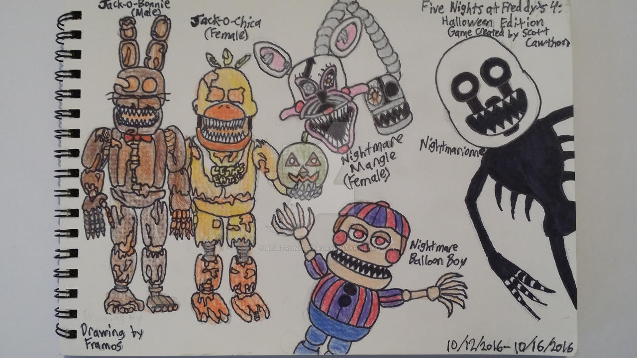 RΛIKO 𓄂𓆃 on X: Quarto dia desenhando os personagens de Fnaf no meu  estilo :) Hoje foi o dia do Nightmare Fredbear! O animatronic mais difícil  de desenhar até agora, porém o