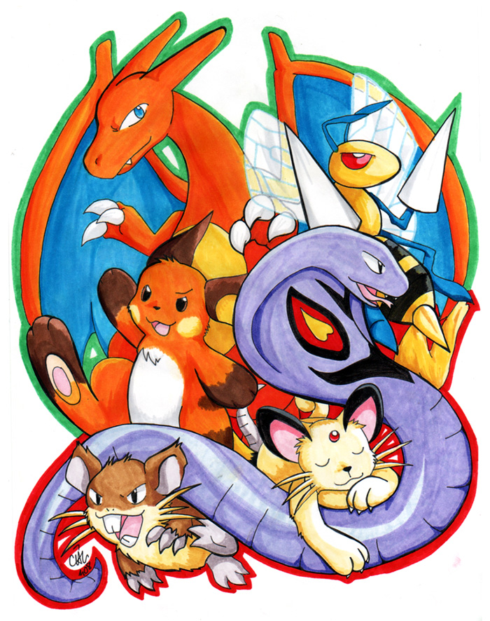 POKEMON RED - My Team (by mickytaka558) : r/pokemon