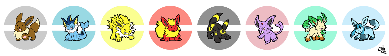 Eeveelution Buttons