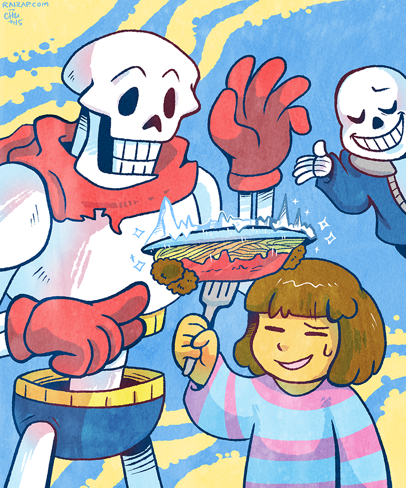 Papyrus, Sans, and Frozen Spaghetti