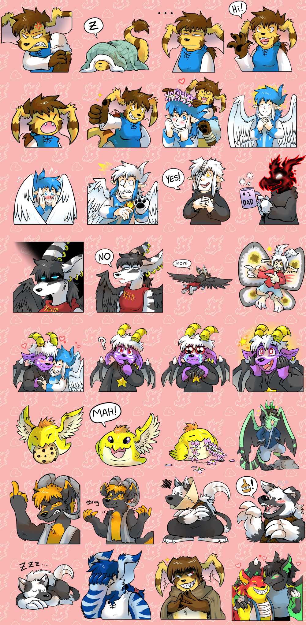Slightly Damned Telegram Stickers by raizy