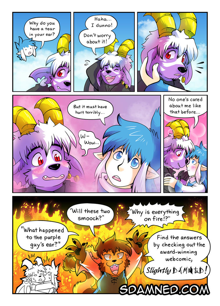 Slightly Damned Postcard Comic by raizy