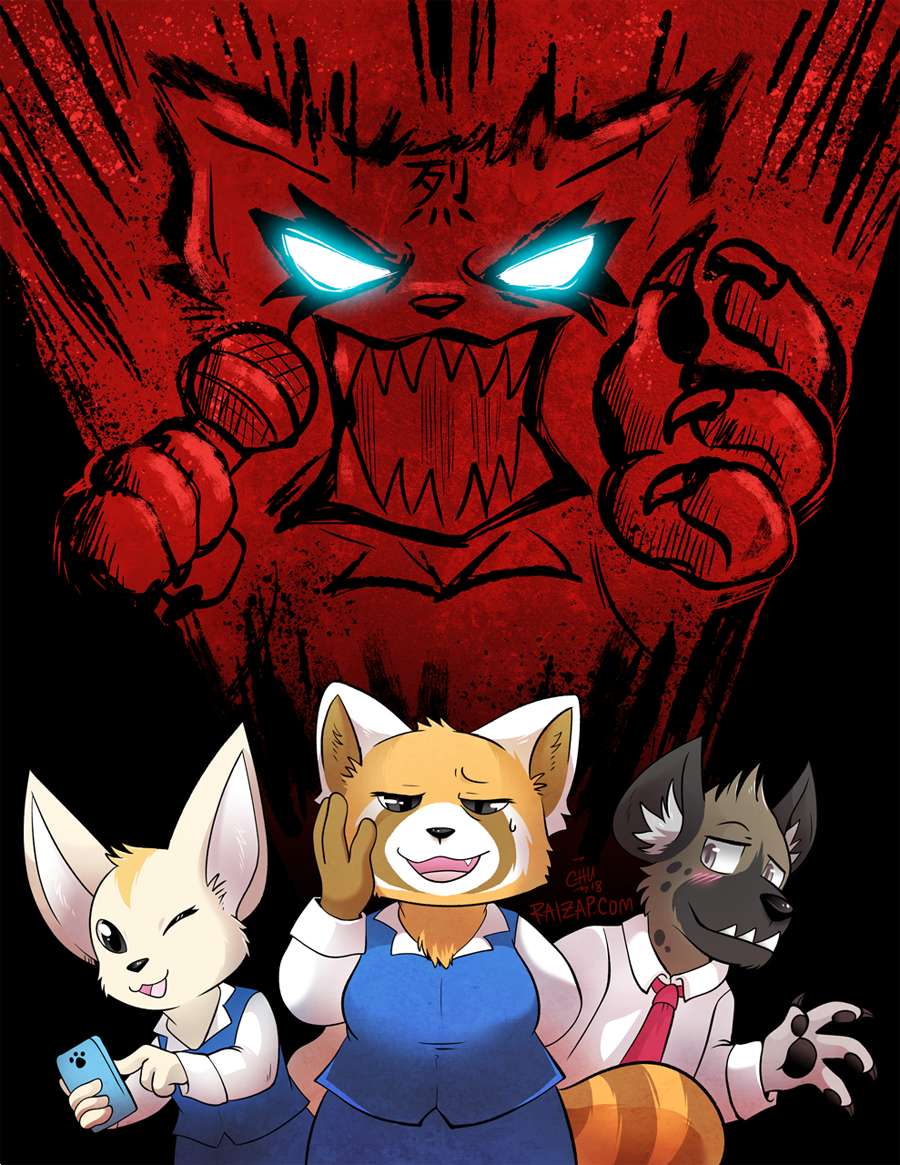 Aggretsuko Crossover Rage Aggretsuko by raizy on DeviantArt
