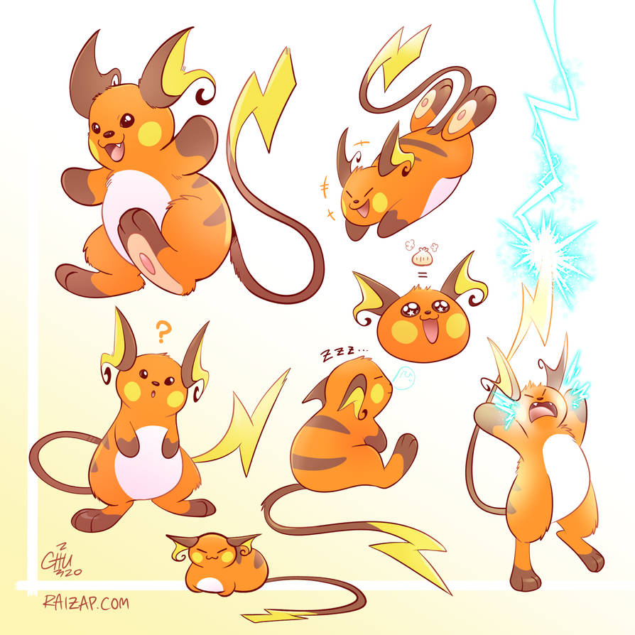 Ffeamle Raichu Raichu Sheet by raizy on DeviantArt