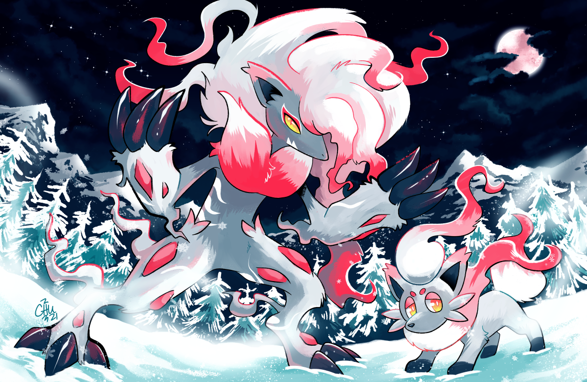 Hisuian Zorua and Zoroark Poster by raizy on DeviantArt