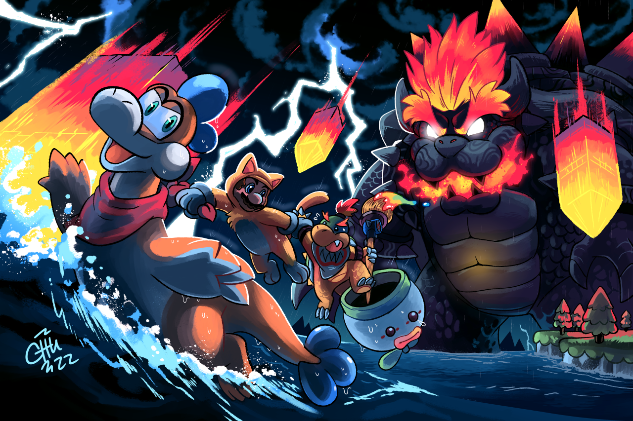 Bowser's Fury poster by raizy on DeviantArt