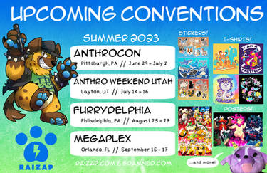 Upcoming Conventions - Summer 2023