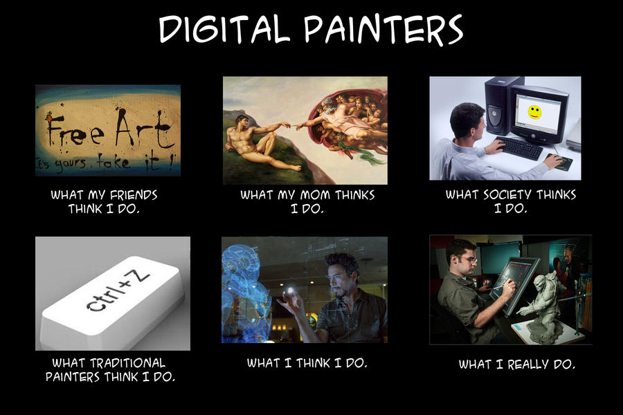 Meme Digitare Digital Painters meme by ZhouRules on DeviantArt