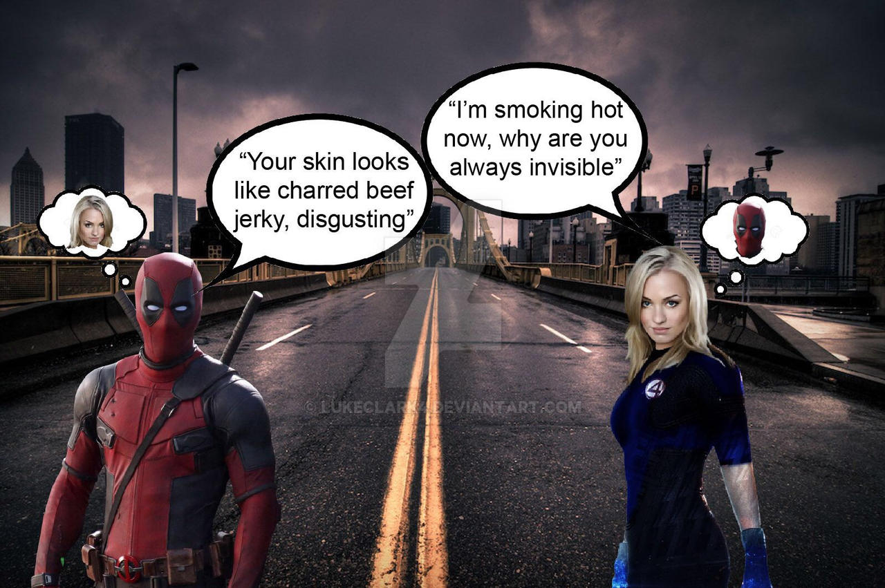 Deadpool and Invisible woman body swap by Lukeclark4 on DeviantArt