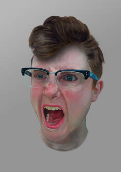 Anger Study Portrait