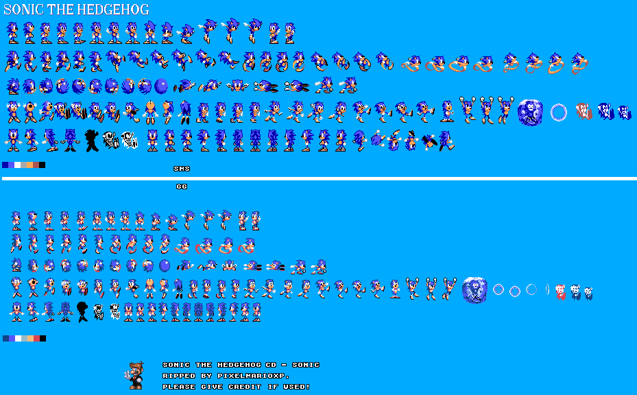 Sonic 1 - Game Gear Custom Sprites (Unfinished) by PixelMarioXP on  DeviantArt