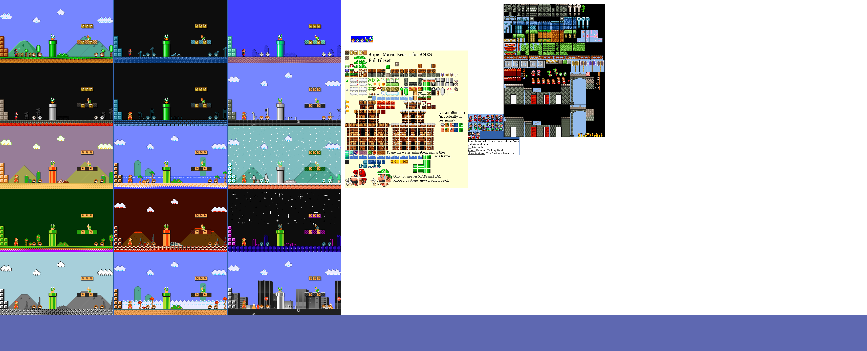 SMM Complete SMAS SMB1 Themes (WIP) by PixelMarioXP on DeviantArt