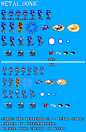 Modgen Classic Metal Sonic Sprite Sheet by AngryMetal on DeviantArt