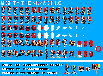 Sonic 2 Sega Master System styled Mighty the Armadillo by Supahsta