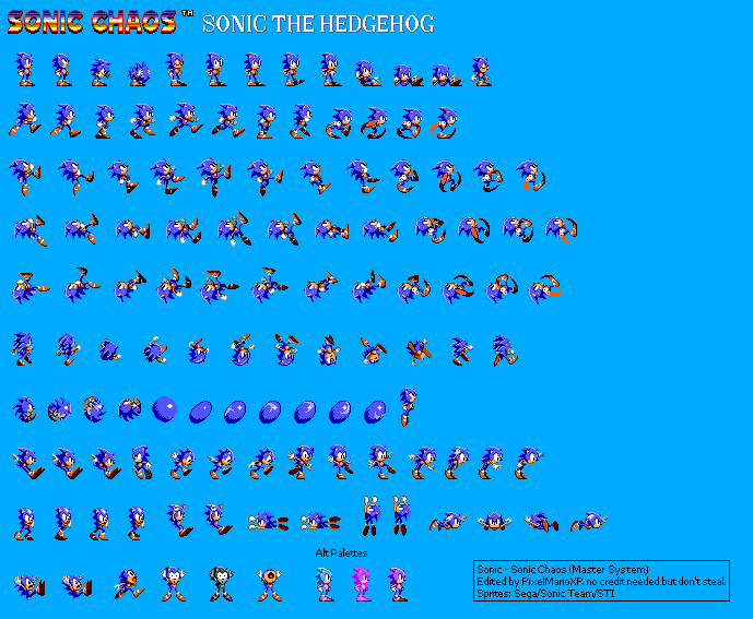 Sonic the Hedgehog 2 - Sonic Chaos Prototype by PixelMarioXP on DeviantArt