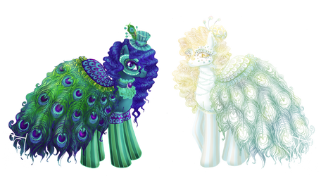 Peacock sisters adoptable auction :CLOSED: