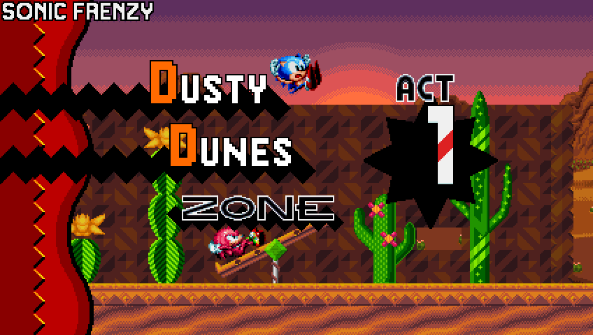 Sonic Frenzy - Dusty Dunes Act 1 [#1] (Genesis)