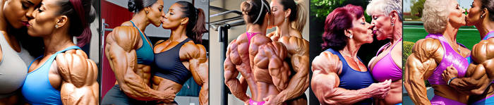 Kisses and muscles Banner