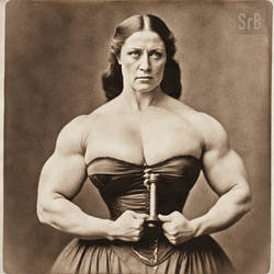 Muscular Victorian Lady 1