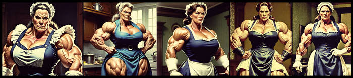 Muscular Maid Banner