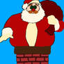 Santa Stuck on the Chimney 