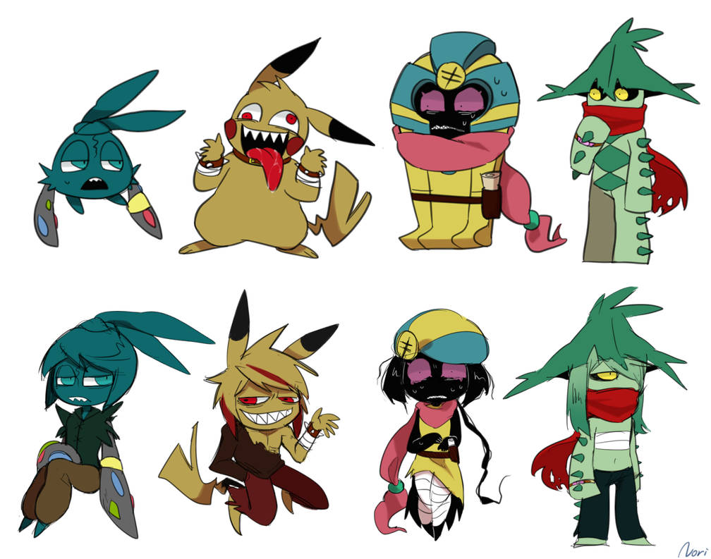 Pokemon Characters by rino563 on DeviantArt