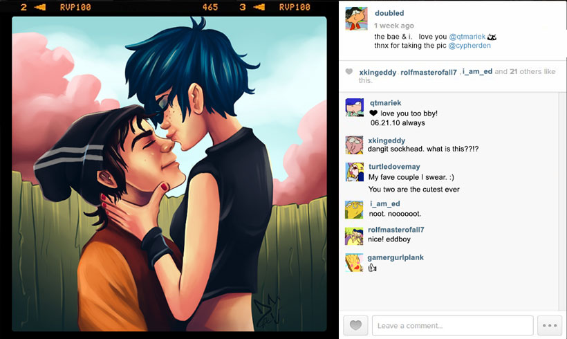 Double D and Marie goes on Instagram by CypherDen on DeviantArt